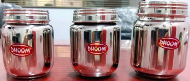 Dhoom Stainless Steel Round Storage Container