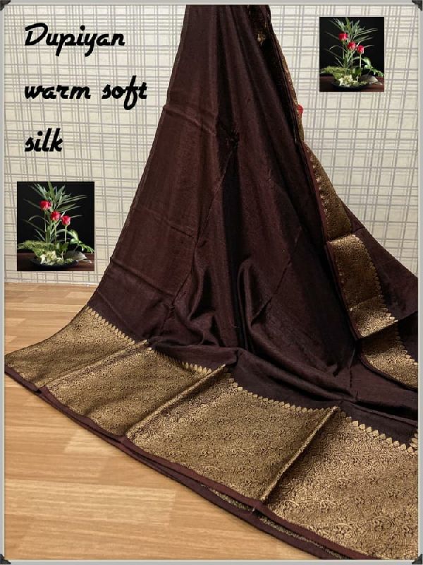 Buy Women, Saree Dyble Warm Silk For Women