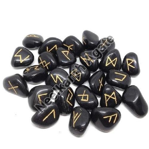 Black Rune Agate Stone