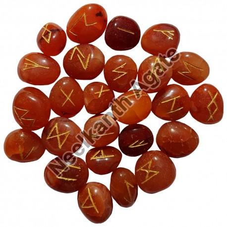 Carnelian  Rune Agate Stone