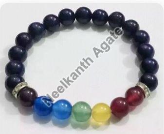 Lapis Seven Chakra Bracelet