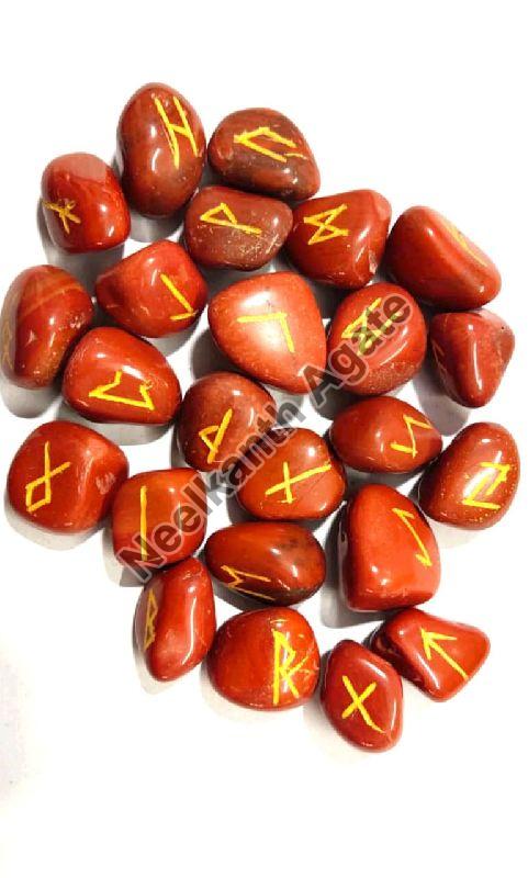 Red Jasper Rune Agate Stone