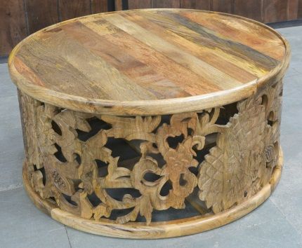 indian mango wood coffee table