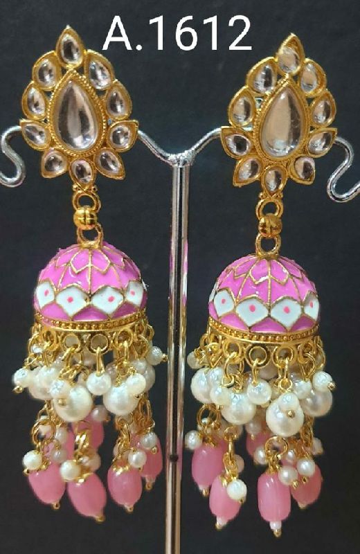 Traditional Meenakari Earrings
