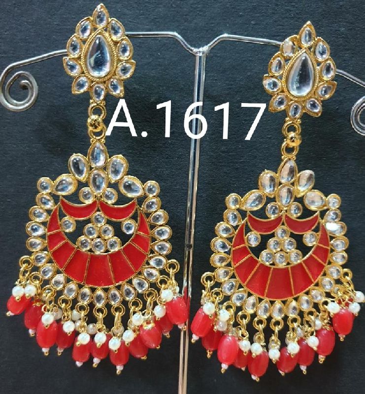 Meenakari Tikka Earrings