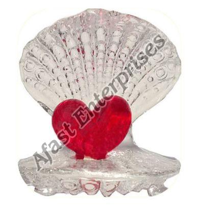 Crystal Valentine Red Heart Showpiece