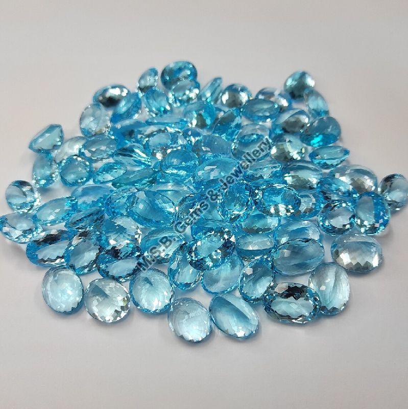 371 West African Ghana Blue luster glass beads 