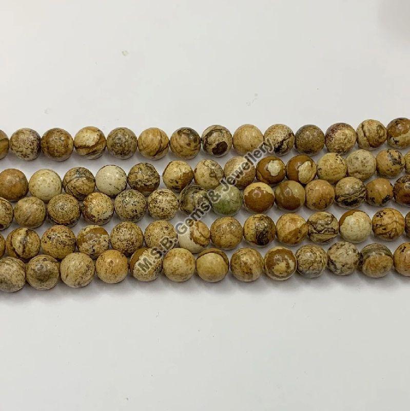 Natural Jasper Beads Round Shape 16 Inch Strand Smooth Polish Stone Beads
