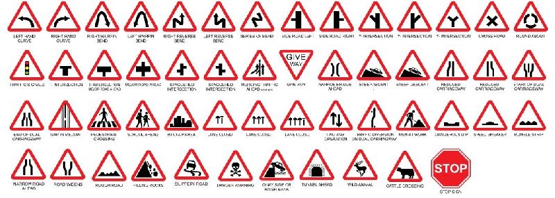 Road Warning Signages
