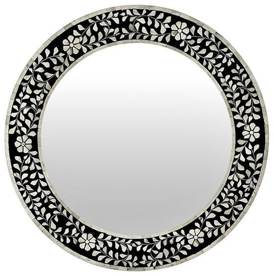 Mother of Pearl Inlay Wall Mirror