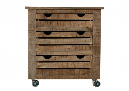 Wooden Multipurpose Cabinet with Wheels