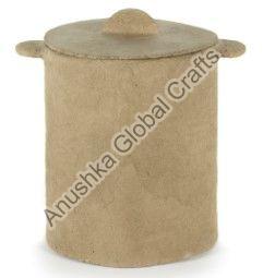 Paper Mache Sugar Pot with Lid