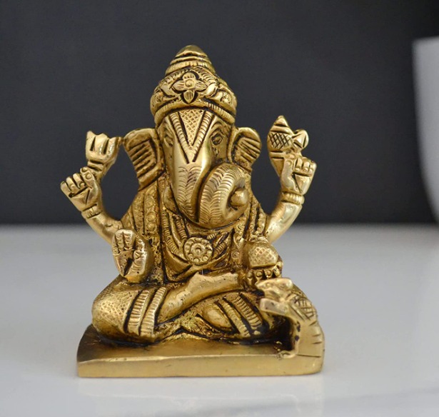 Antique Brass Lord Ganesha Statue