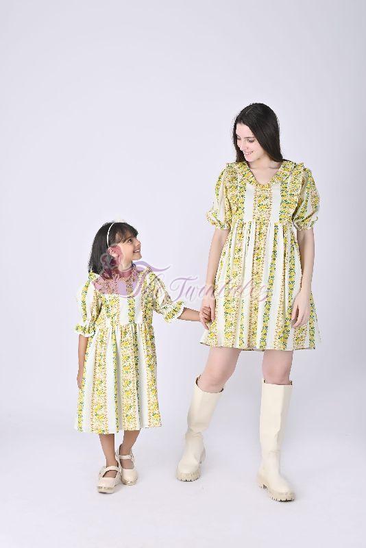 Mother and Daughter Daffodil Days Mini Dress
