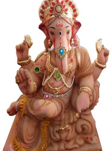 16 Inch Clay Ganesh Statue