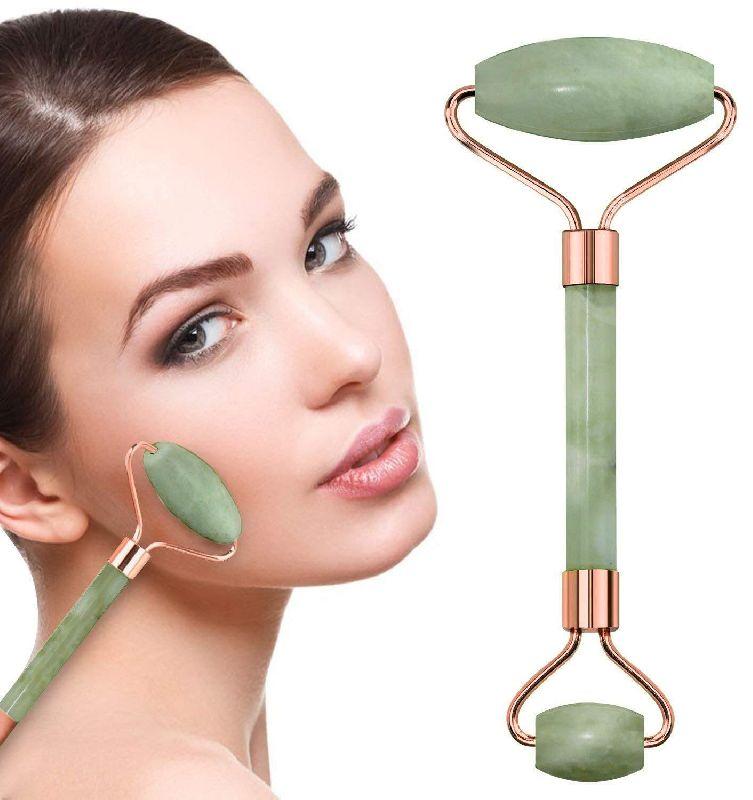 Jade Stone Roller Skincare Massager with Stone