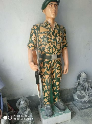 Marble Army Statue
