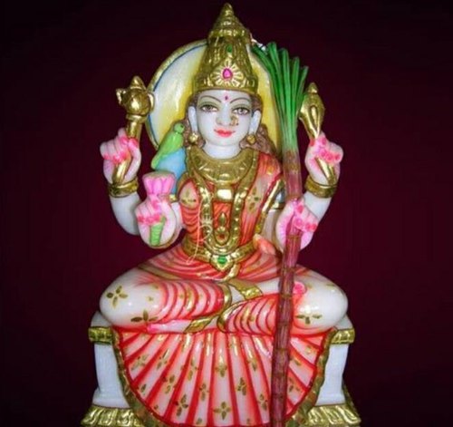 Marble Multicolor Lakshmi Statue