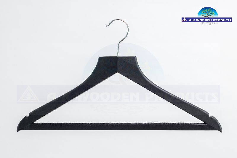 Black Luxury Wooden Shirt Hanger
