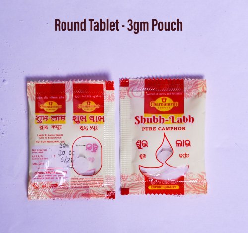 Round Camphor Tablet Pouches