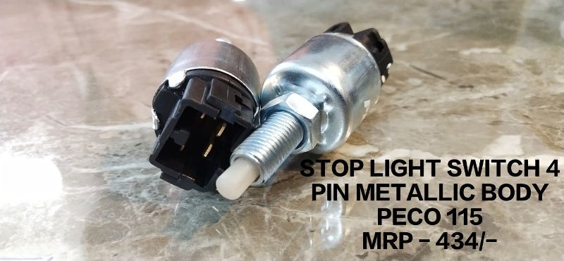 Peco 115 Stop Light Switch 4 Pin Metallic Body Bolero/scorpio/all Mahindra/tata
