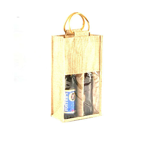 Jute Wine Bottle Bags