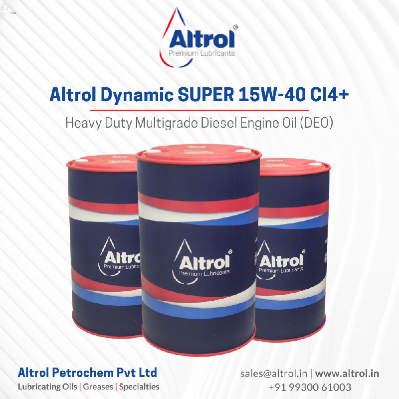 Altrol Dynamic SUPER 15W-40 CI4+ - Heavy Duty Multigrade Diesel Engine Oil (DEO)