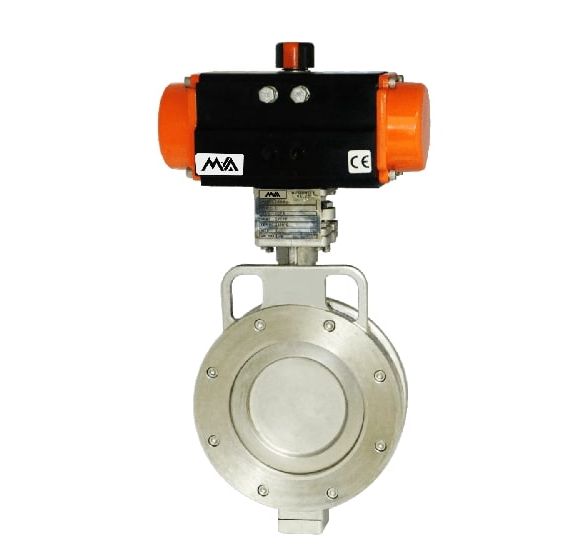 Pneumatic Actuator Operated High Performance Butterfly Valve