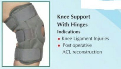 Knee Support Cap with Hinges