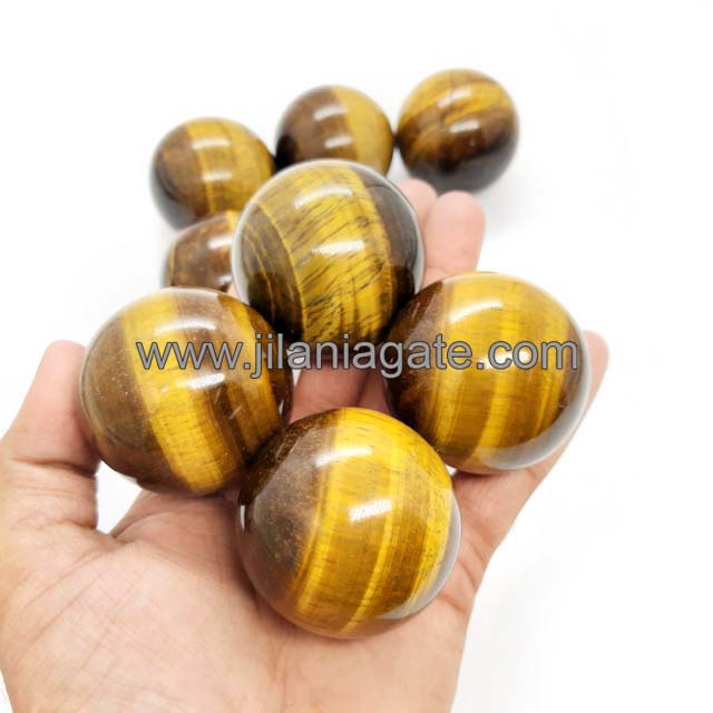 Natural High Quality Healing Yellow Tiger Eye Sphere Crystals Stones Spheres Tiger Eye Agate Ball