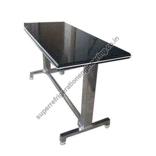 Wheeled Stainless Steel Table