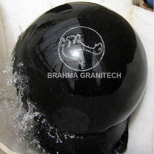 Granite Black Ball Fountain