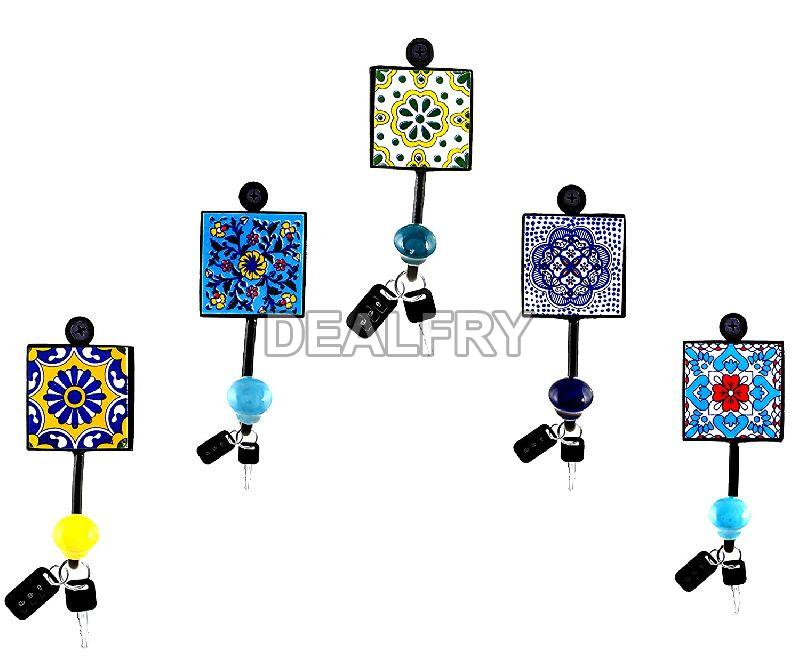 Best And High Quality Key Hanger in Blue Pottery