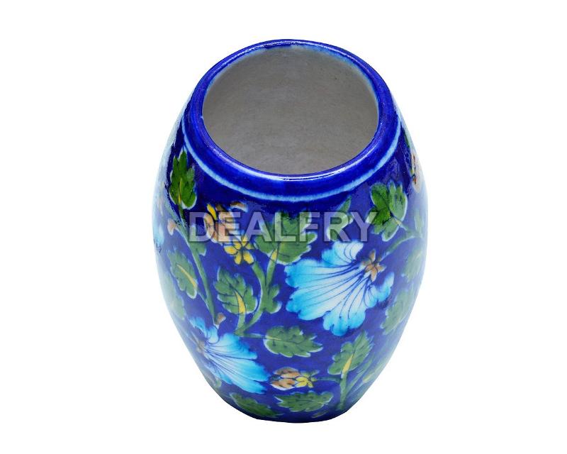 Custom Blue Pottery Vase