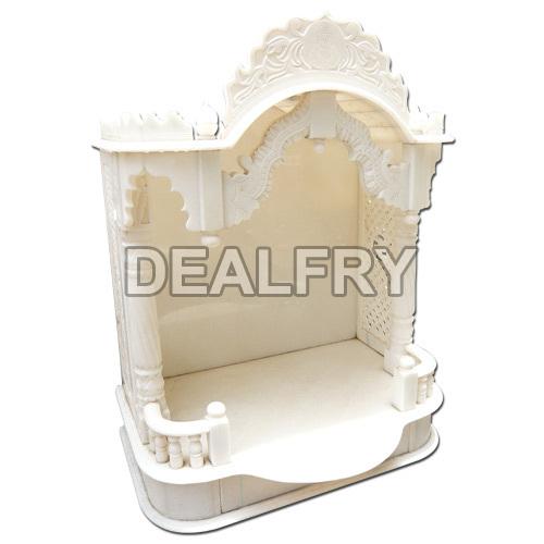 Indian White Handcrafted Marble Stone Temples
