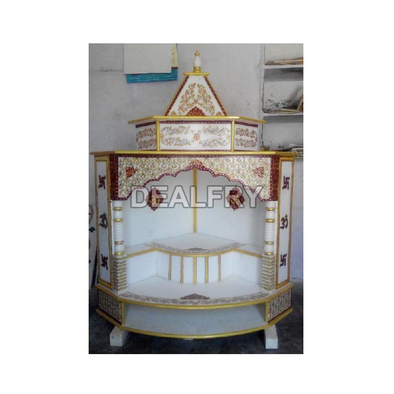 White Marble Temple for Home at Great Price