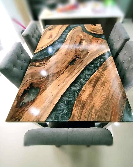 Epoxy Marble Table Top