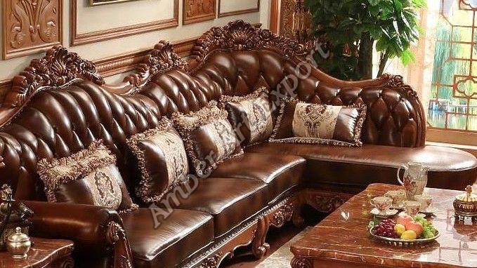 Solid Wooden Carved Sofa Set