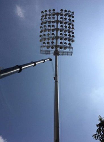 Powder Coated Stadium Light Poles