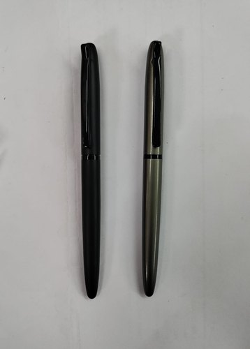 Blue Ink Metal Ballpoint Pen