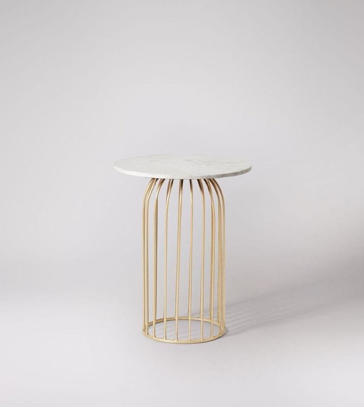 Iron and Marble Stool