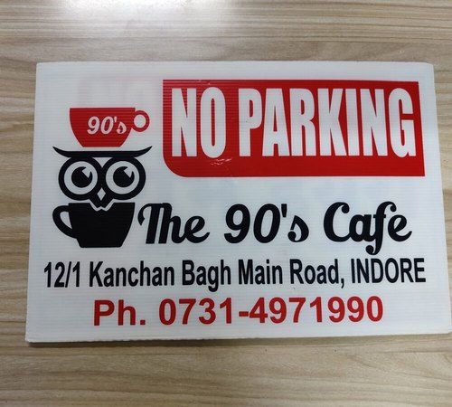 No Parking Sign Board