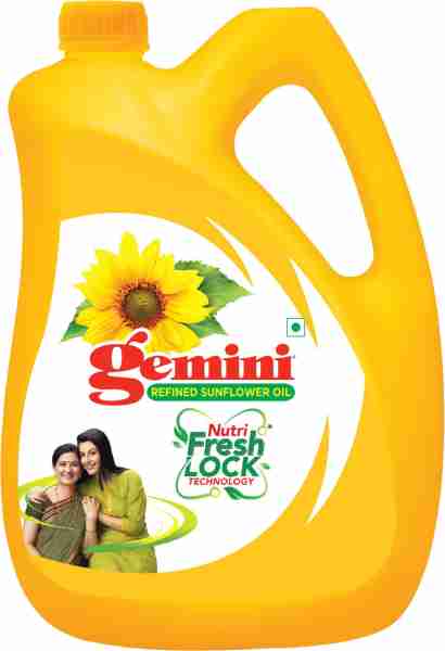 5 L Gemini Refined Sunflower Oil