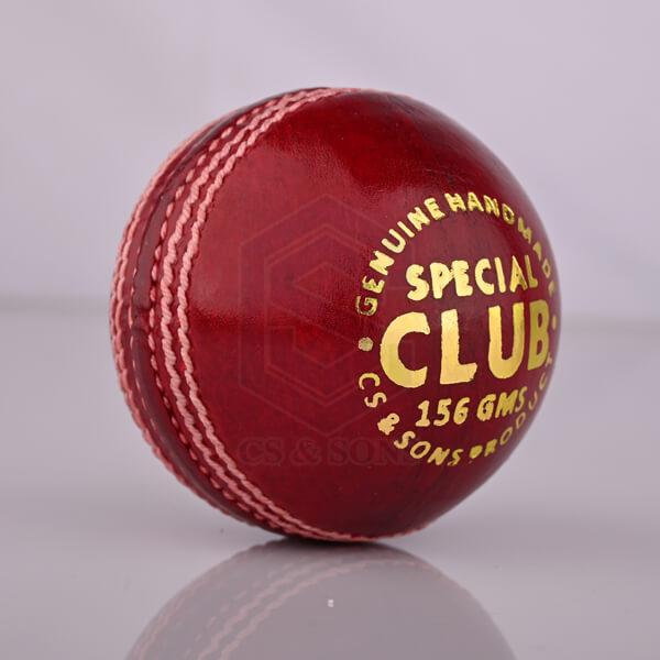 Special Club Red Leather Cricket Ball