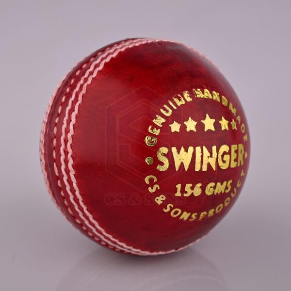 Swinger Red Leather Cricket Ball