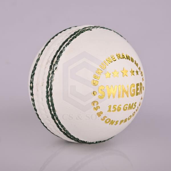 Swinger White Leather Cricket Ball