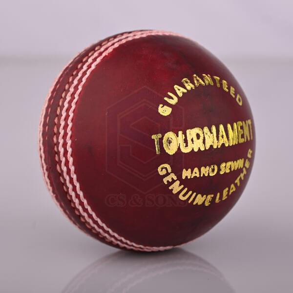 Tournament Red Leather Cricket Ball