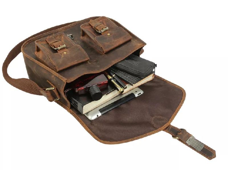 Ladies Handmade Leather Sling Bag Manufacturer Exporter Supplier in