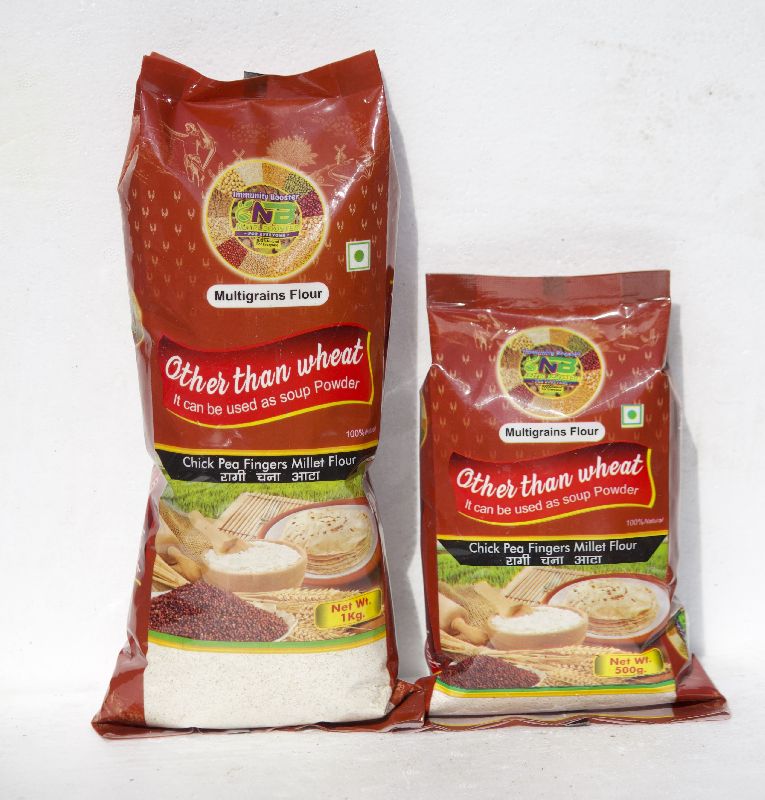 1 Kg Multigrain Ragi Chana Flour