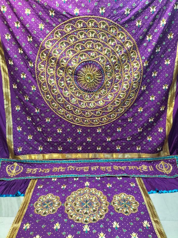 Purple Rumala Sahib Set